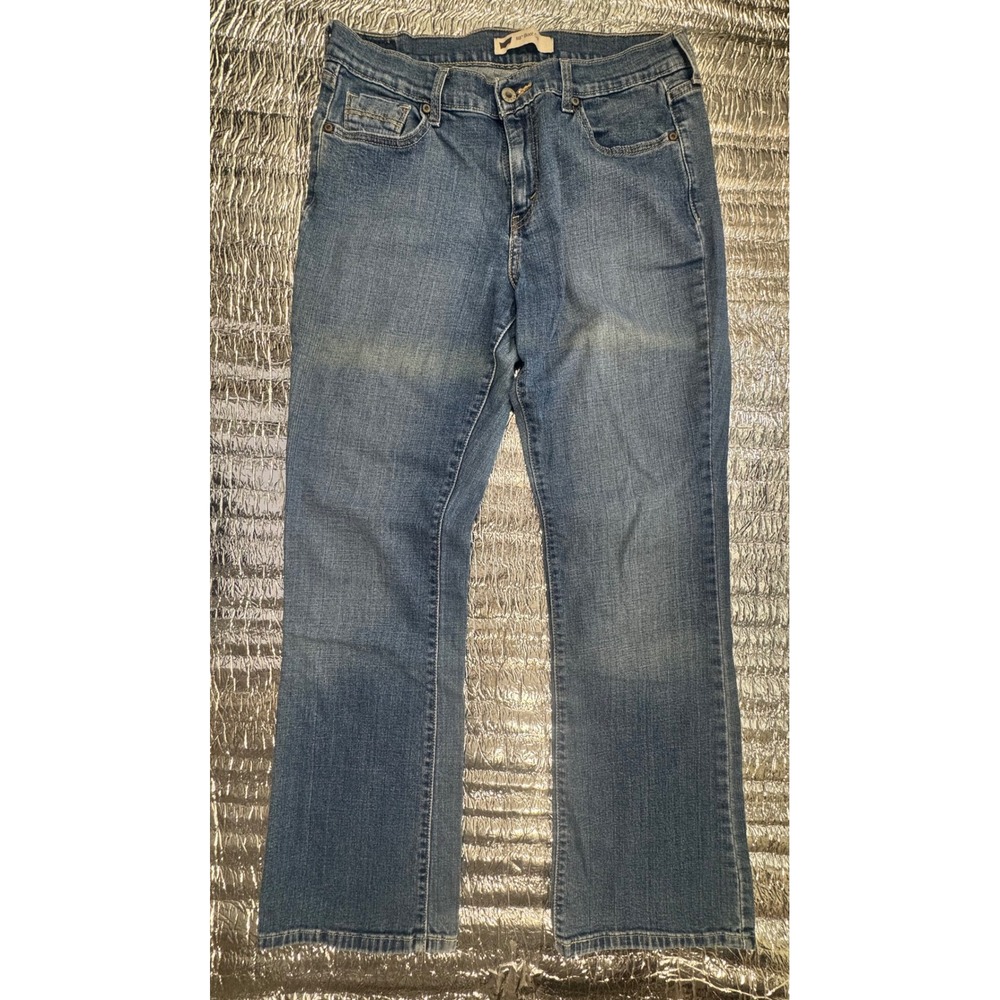 Levis 515 Boot Cut Jeans Medium Wash Denim Blue Size 20 Mid Rise 515-0217